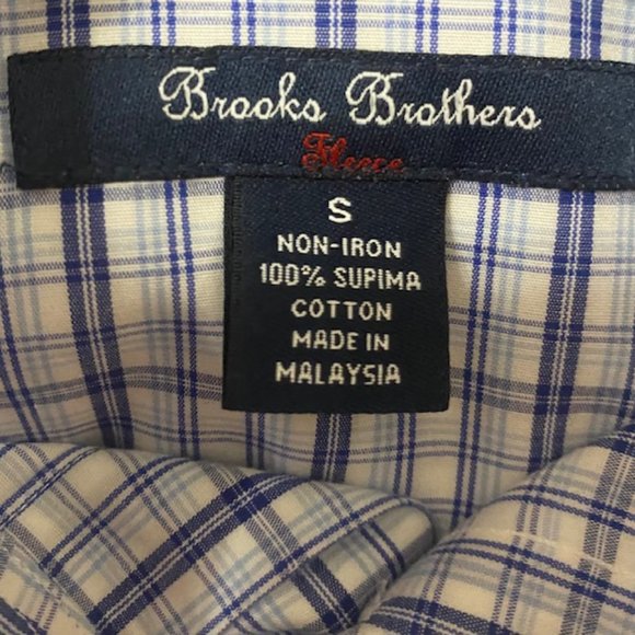 Brooks Brothers Long Sleeve Blue Plaid Button Down Boys Small - Picture 3 of 3